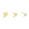 150Pcs 3 Size Brass Stud Earring Findings KK-ZZ0001-13G-2