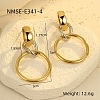304 Stainless Steel Stud Dangle Earrings for Women WG4D4B8-01-1