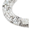 Gradient Color Electroplate Glass Bead Strands GLAA-E042-05-B02-4