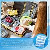 6Pcs Transparent PET Desktop Storage Zipper Boxes ABAG-WA0001-44C-6