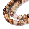 Natural Wood Lace Stone Wooden Jasper Beads Strands G-B128-A04-02-4