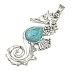 Tibetan Style Alloy Big Pendants FIND-D037-05AS-2