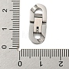 304 Stainless Steel Fold Over Clasps STAS-B029-05B-1-3