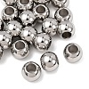 Tarnish Resistant Rondelle 201 Stainless Steel European Beads STAS-N020-03-10mm-2