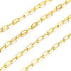 Brass Paperclip Chains X-CHC-S008-001C-G-2