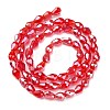 Electroplate Glass Beads Strands EGLA-R008-6x4mm-9-2