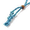 Braided Wax Rope Cord Macrame Pouch Necklace Making NJEW-J007-07-2