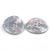 4-Hole Cellulose Acetate(Resin) Buttons BUTT-S026-009B-03-2