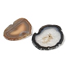 Natural Druzy Agate Slice Cabochons G-F826-E03-2