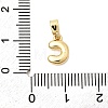 Brass Letter Charms KK-G554-22G-C-3