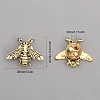 12Pcs Alloy Bees Lapel Pin JEWB-CA0001-36AG-2