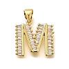Rack Plating Brass Micro Pave Cubic Zirconia Pendants KK-L226-100G-M-1