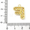 Brass Micro Pave Clear Cubic Zirconia Pendants KK-I476-02G-F-3
