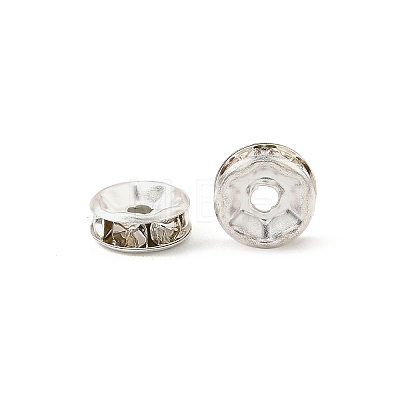 Iron Crystal Rhinestone Spacer Beads RB-A009-8MM-S-1