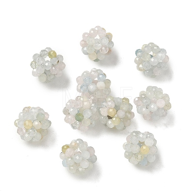 Natural Morganite Woven Beads GG-CBA2E9C-F31-02-1