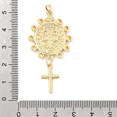 Brass Big Pendants KK-CBA459D-02G-03-1