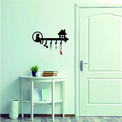 Iron Wall Mounted Hook Hangers AJEW-WH0156-015-1
