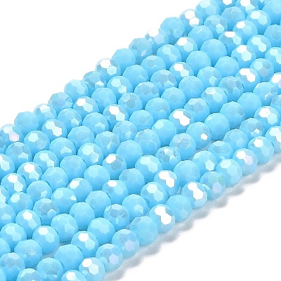 Opaque Glass Beads Stands EGLA-A035-P4mm-B08-1