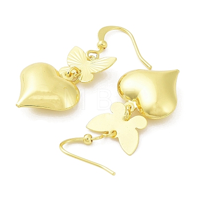 Rack Plating Brass Dnagle Earrings KK-C029-05G-1