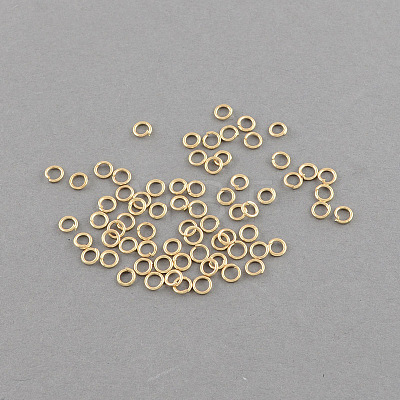 Iron Open Jump Rings X-IFIN-R189-4x0.7mm-G-1