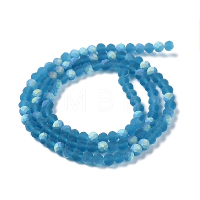 Transparent Glass Beads Strands X1-EGLA-A034-T4mm-MB27-1