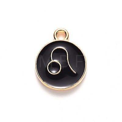Alloy Enamel Pendants LS-X-ENAM-S124-01B-08G-1