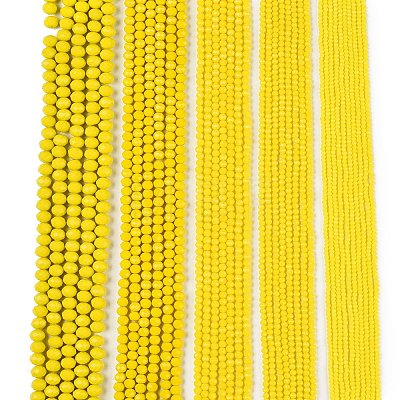 Opaque Solid Color Imitation Jade Glass Beads Strands EGLA-A044-P6mm-D04-1
