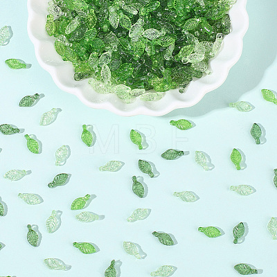 900Pcs 3 Colors Transparent Acrylic Charms TACR-PA0001-27-1