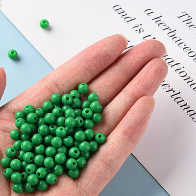 Opaque Acrylic Beads MACR-S370-C6mm-24-1
