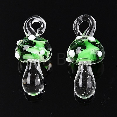 Handmade Lampwork Pendants LAMP-T021-14C-1