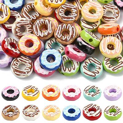 Baking Paint Apaque Acrylic Beads MACR-CJZ0001-06-1