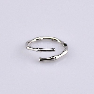 Women's Adjustable Brass Cuff Rings RJEW-BB49217-A-1
