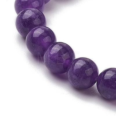 Gemstone Stretch Bracelets BJEW-JB11028-1