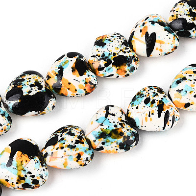 Spray Painted Synthetic Turquoise Beads Strands G-N352-28A-05-1