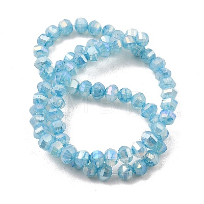 Imitation Jade Glass Beads Strands GLAA-P058-03A-02-1