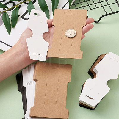 Cardboard Fold Over Paper Display Hanging Cards & Hair Clip Display Cards CDIS-TA0001-09-1