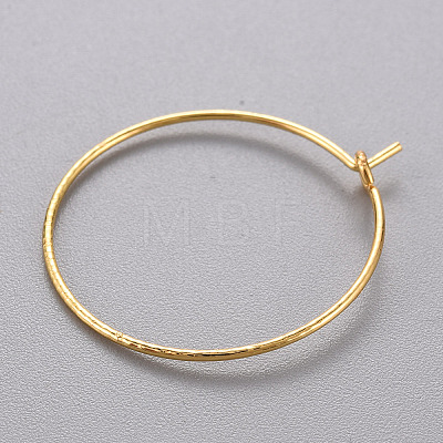 Brass Hoop Earrings LS-KK-T032-005G-1
