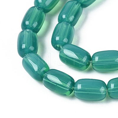 Imitation Jade Glass Beads Strands GLAA-T028-14J-A04-1