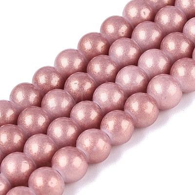 Baking Paint Glass Pearl Beads Strands DGLA-ZX001-05B-06-1