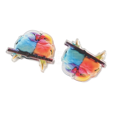 Printed Transparent Acrylic Pendants TACR-P015-02A-1