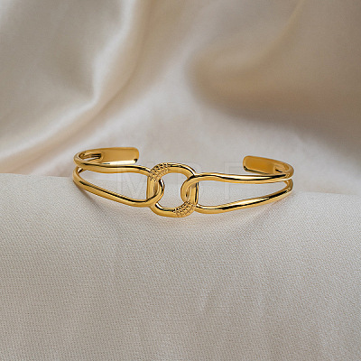 Vintage Square 104 Stainless Steel Cuff Bangles for Women TV6485-1