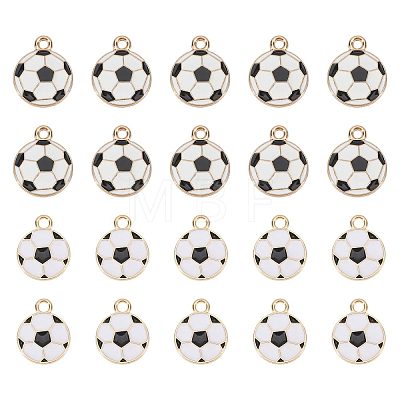 64Pcs 2 Styles Alloy & Enamel Pendants ENAM-PH0003-39-1