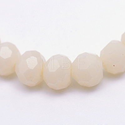 Opaque Solid Glass Bead Strands GLAA-R166-3mm-02D-1