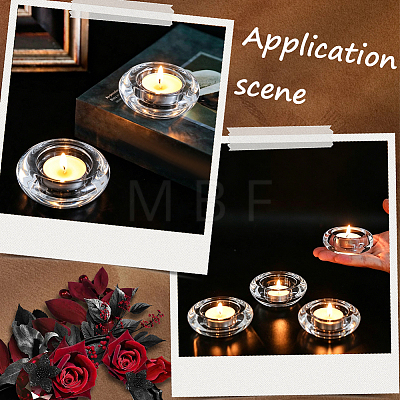 2Pcs Glass Candle Cups AJEW-SC0004-47B-1