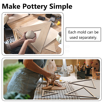 Poplar Wood Sheets & Rings DIY-WH0530-14-1