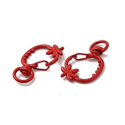 Spray Painted Alloy Swivel Lobster Claw Clasps FIND-A027-03-1