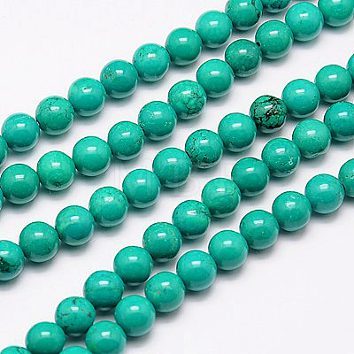 Natural Magnesite Beads Strand TURQ-G096-6mm-1
