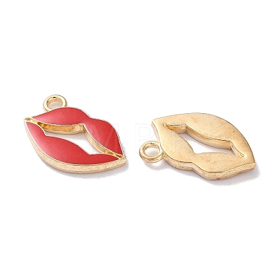 Alloy Enamel Pendants ENAM-O001-11P-G-1