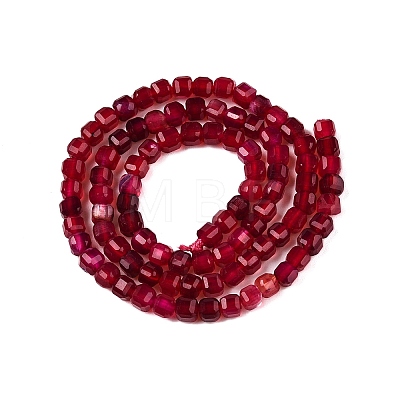 Dyed Natural Agate Beads Strands G-T138-211E-1