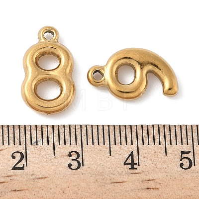 10Pcs 10 Styles 304 Stainless Steel Pendants STAS-K312-01G-1